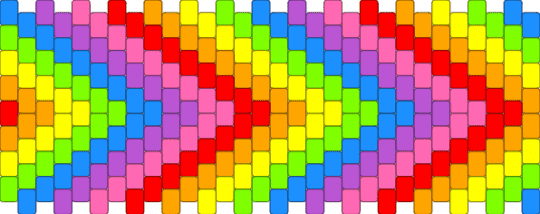 Rainbow pattern - pink