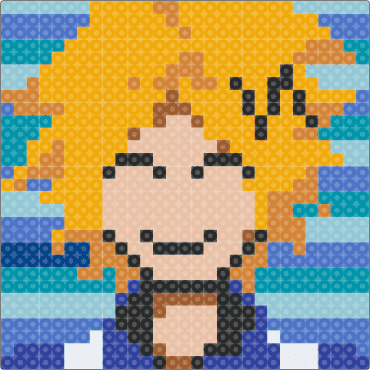 denki - beige, blue, orange