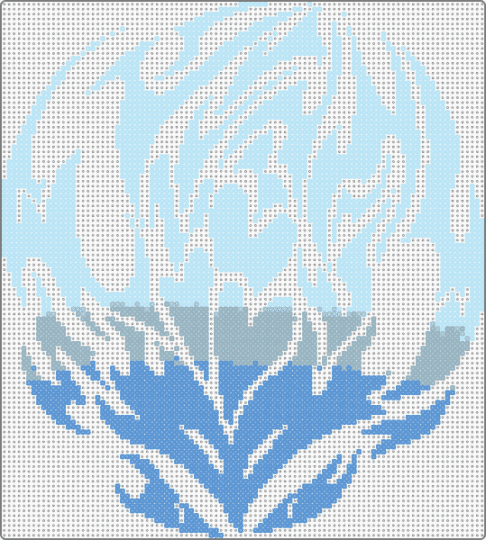 Asmodeus Logo - light blue,helluva boss,asmodeus,ozzy