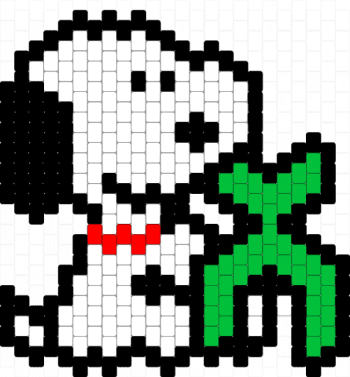 Excision Snoopy - green, white