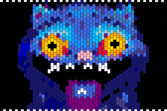 cat - black,purple,blue,light blue