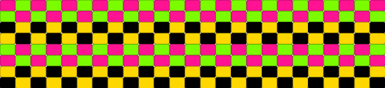 Scene kandi - pink,green,yellow
