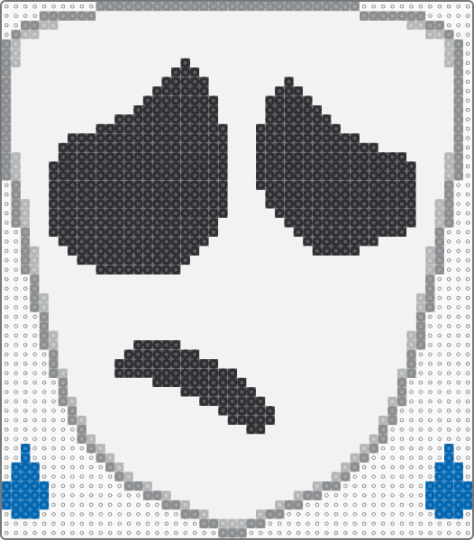 Sad Gangle Mask - white,gray,tadc,gangle