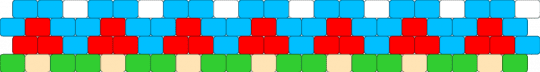 Mushroom - red,light blue