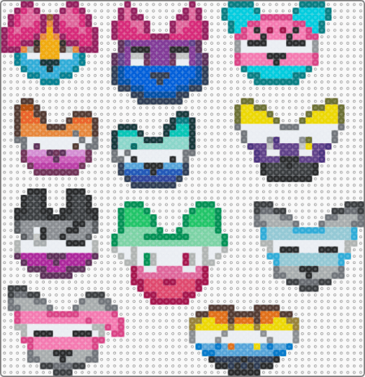 Lgbtqia+ Puppers!!! 1 - pink,teal,gray,colorful,lgbtq,asexual,bisexual,pansexual,demisexual,gay