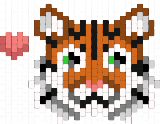 Tiger kandi :3 (please give credits if u use it) - red,orange,tiger,animal,therian,cat