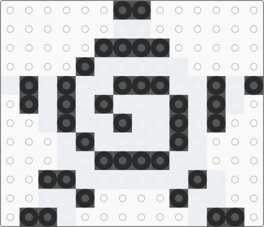 Swirly spiral star!!! ^^ - black,white