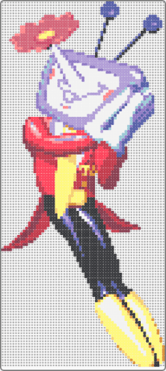 Tenna Flower Nose- Deltarune - pink,red,yellow