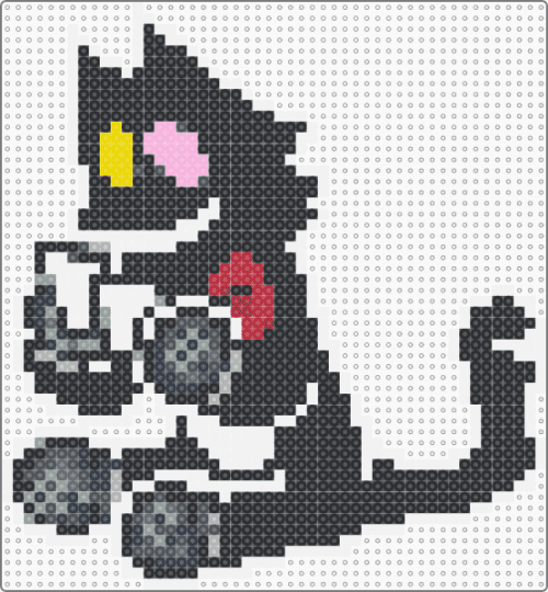 pluey playing cards - black, colorful, deltarune, gray, pink, white