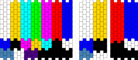 glitch bag - yellow,red,purple