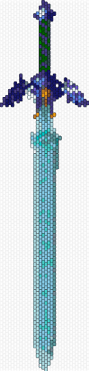 Master Sword - purple,light blue