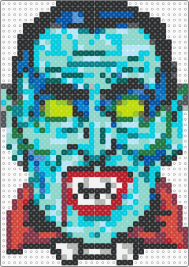 Dracula - light blue,dracula,vampire,spooky,halloween,horror