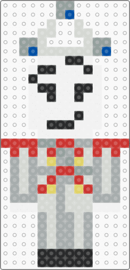 Fiddlepat - Grocery Gang - white,gray,red,fiddlepat,roblox,video game,game,character,myth,grocery gang