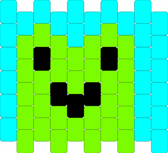 Simple froggy - green,light blue