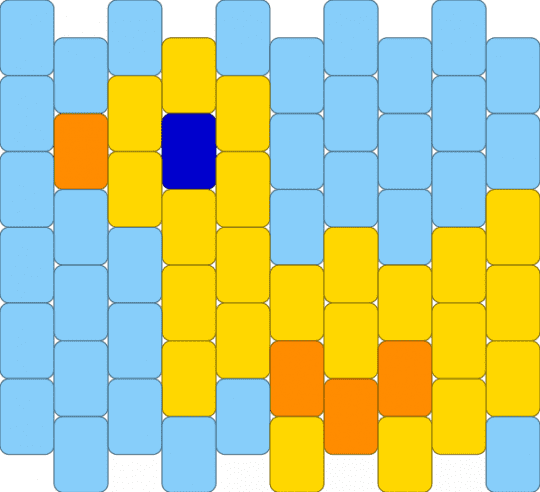 Duck:3 - light blue,yellow