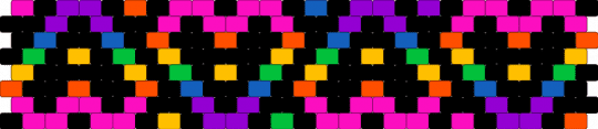 Rainbow hearts - black, colorful, heart, hearts, pink, purple, rainbow