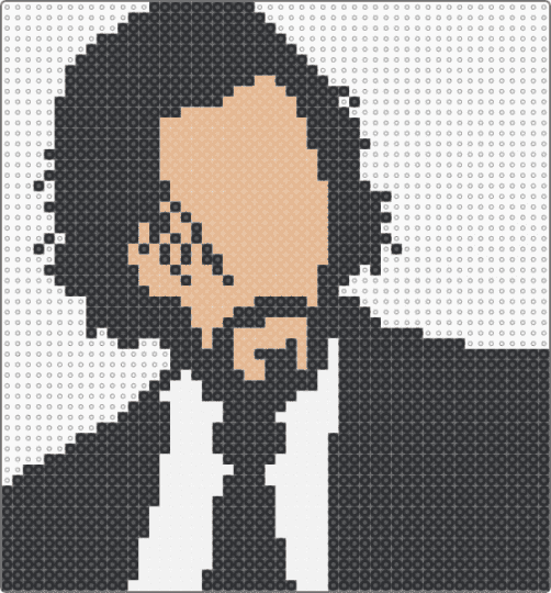 John Wick - john wick,silhouette,keanu reeves,gun,portrait,movie,black,beige,white,action