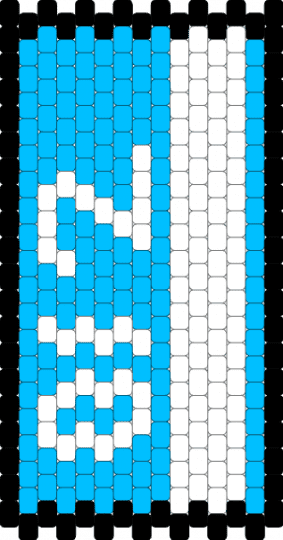 Pressure keycard:3 - white,light blue