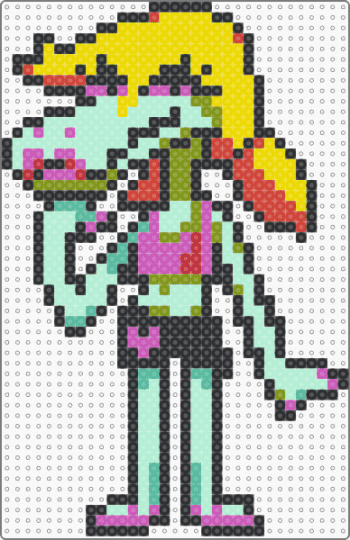 Bratty - black, light blue, yellow