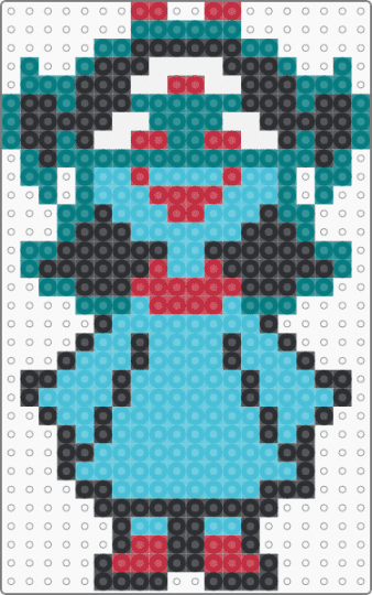 Aqua (Deltarune)-3 Eyes - teal,light blue