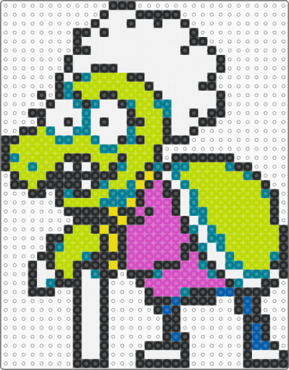 Mrs. Boom - teal,green,pink