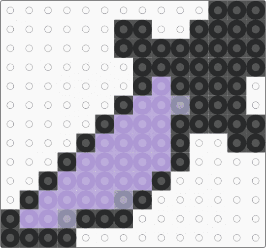 Aqua Knife-Deltarune - black, pink