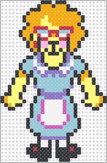 Waitress Lion - yellow,light blue,orange