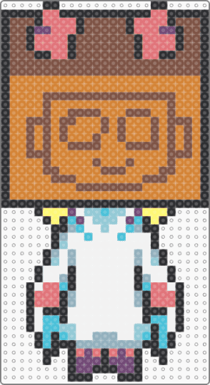 Noelle Holiday-Robot Face - orange,tan