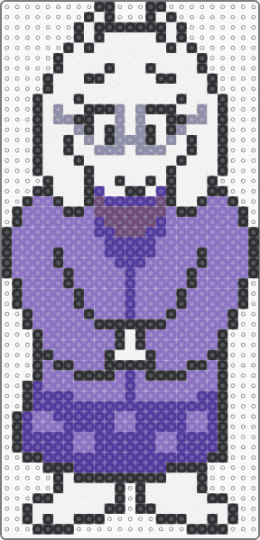Toriel Dreemurr-Casual - blue,purple
