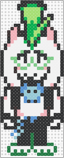 Ralsei-Rockstar - ralsei,deltarune,character,rockstar,cartoon,video game,game,gaming,white,green,beige,light blue