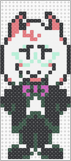 Ralsei-Butler - white,red,gray