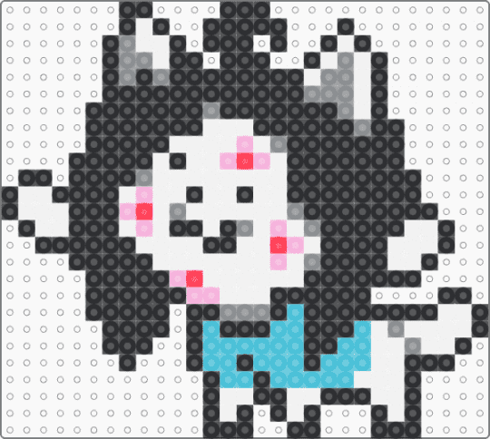 Temmie-Hoives - black,white,gray,light blue