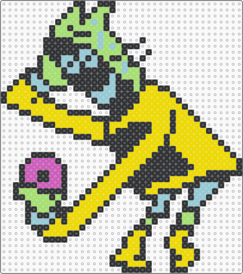 Donut Guy Undertale - black, yellow