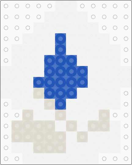 White Cloak (Deltarune) - beige, blue, white