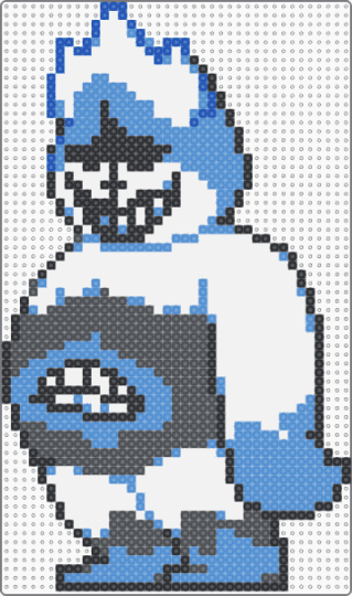 Chaos King-No Cape - light blue,gray