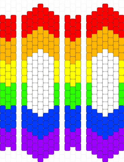 Bandage - red,orange,blue,purple,dandys world,kandi,3d,planel