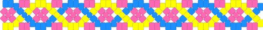 Yatta DNA X base - pink,dna,yatta,dandys world,blue,yellow,x base,cuff