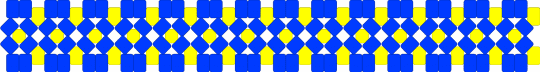 Blue X base - blue,yellow,xbase,x base,kandi,cuff