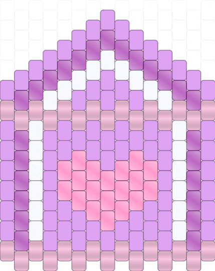 Basic Pink And Purple Design With Heart Center And White Accent - pink