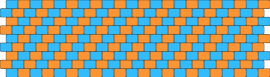 blippi strip cufff - blippi,stripes,cuff,vibrant,energetic,playful,horizontal,pattern,blue,orange