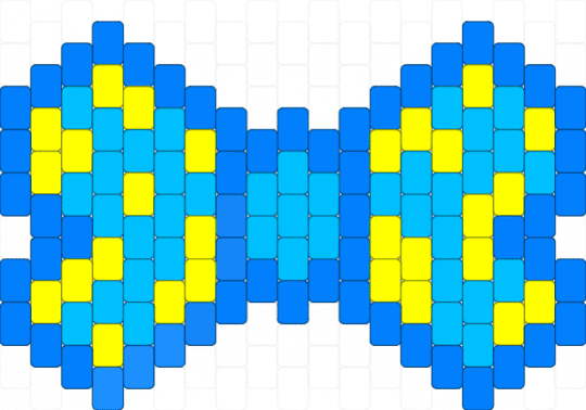 Fan II Bowtie - yellow,light blue,animation,inanimate insanity,ii,osc