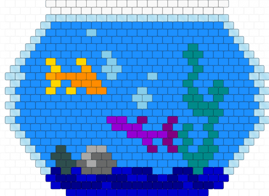 My Fish bowl - animal, aquatic, bag, cute, fish, fishbowl, kandi, light blue, purple