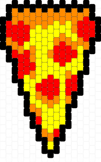 Pizza Pony Bead Patterns - Gallery - Kandi Pad | Kandi Patterns, Fuse ...