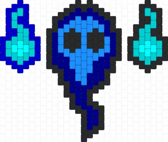 Will o' the wisp - light blue,purple