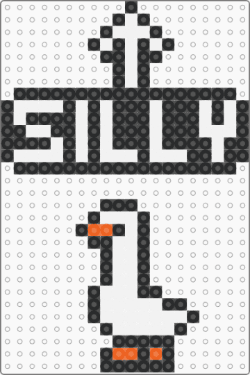 Silly Goose [NECKLACE PATTERN] - black, white