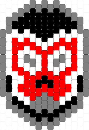 el generico mini mask - gray, red
