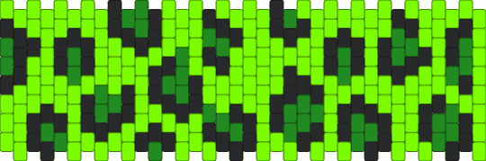Cheetah print cuff - black,green