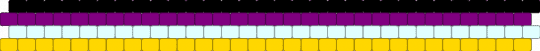 Non Binary cuff - pink,yellow