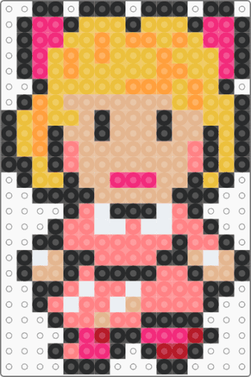 Earthbound Paula - red,beige,yellow,earthbound,paula