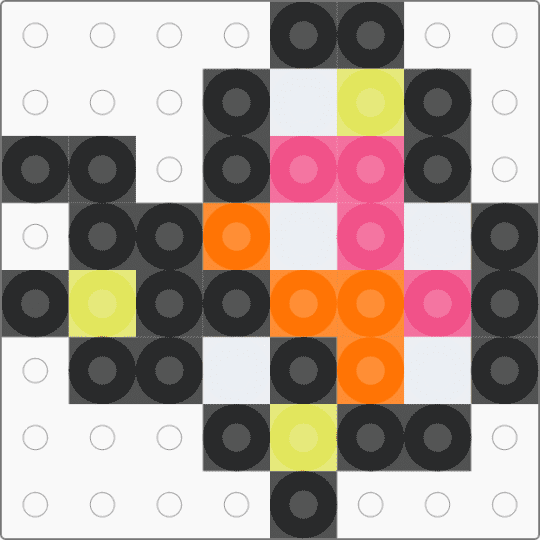 Earthbound magic butterfly - black,pink,orange,earthbound